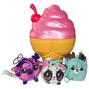 Cookeez Makery Yum Yumz Ice Cream Cone Surprise with 3 Plush Pets